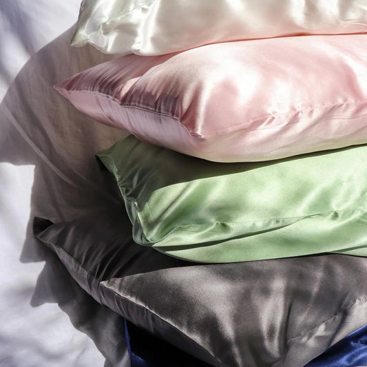 Pack 4 Taies D'oreillers 100% Satin De Soie