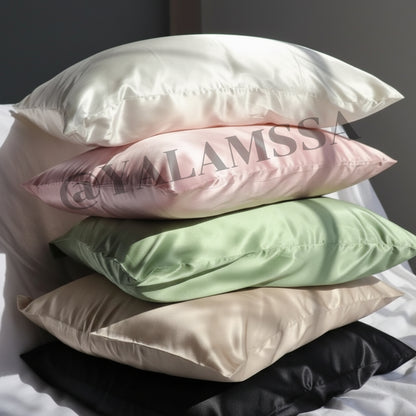 Pack 4 Taies D'oreillers 100% Satin De Soie